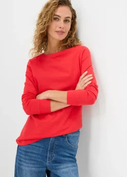 Hot Camiseta larga con cuello redondo, manga larga (5 unidades) Mujer Básicos|Camisetas