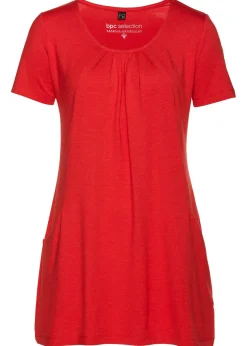 Online Camiseta larga con viscosa Mujer Camisetas