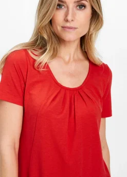 Online Camiseta larga con viscosa Mujer Camisetas