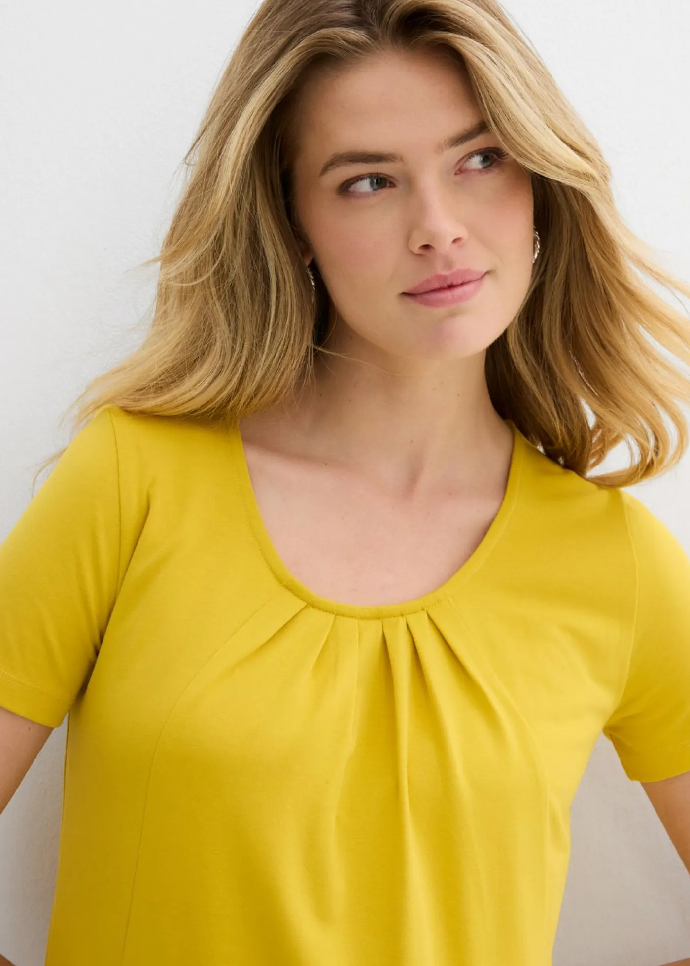 Sale Camiseta larga con viscosa Mujer Camisetas