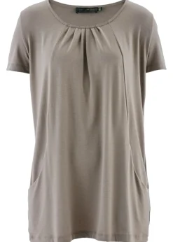 Outlet Camiseta larga con viscosa Mujer Camisetas