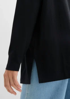 Camiseta larga de algodón orgánico puro Mujer Básicos|Camisetas