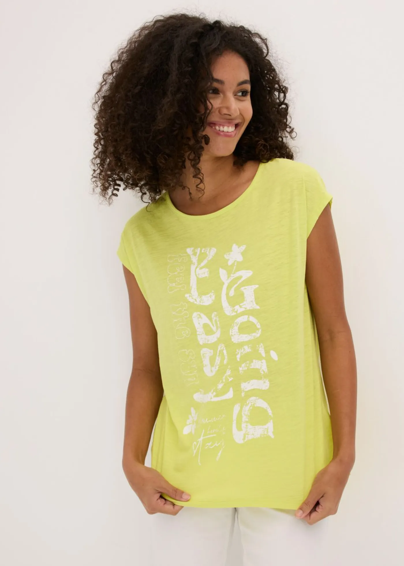Online Camiseta larga de algodón orgánico puro Mujer Camisetas
