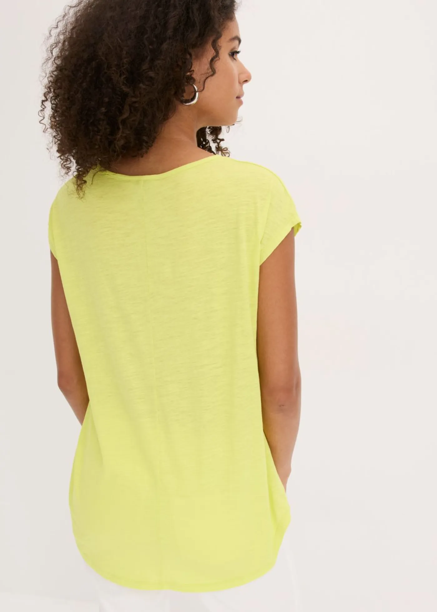 Online Camiseta larga de algodón orgánico puro Mujer Camisetas