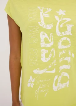 Online Camiseta larga de algodón orgánico puro Mujer Camisetas