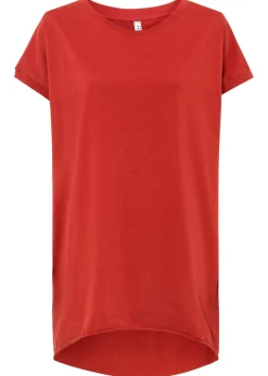 Online Camiseta larga de algodón puro Mujer Camisetas