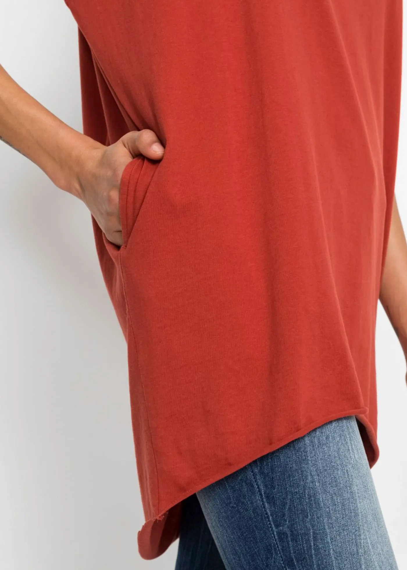 Online Camiseta larga de algodón puro Mujer Camisetas