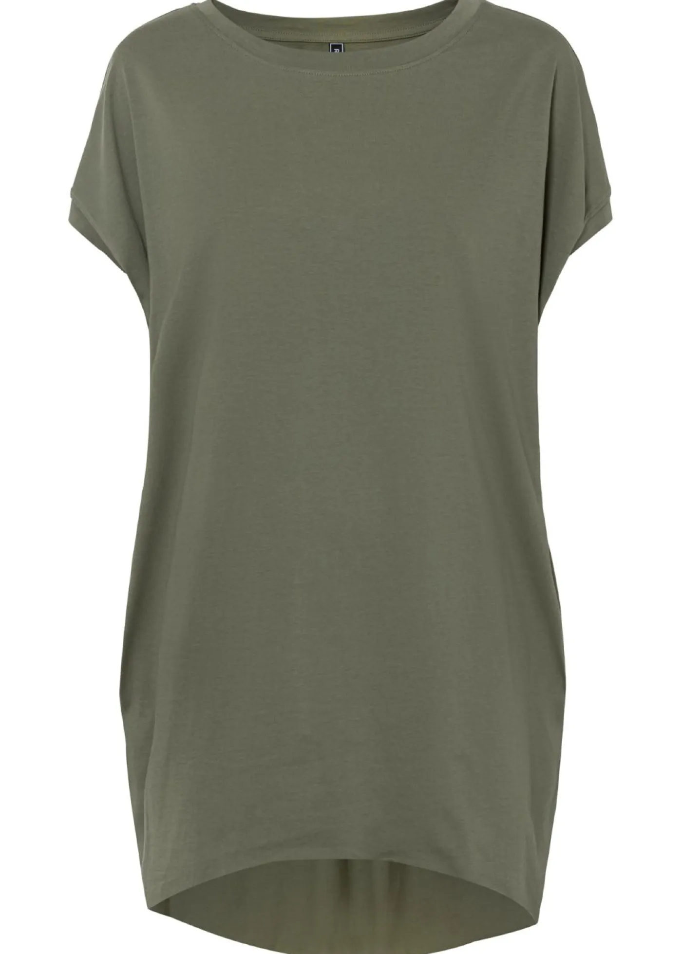Outlet Camiseta larga de algodón puro Mujer Camisetas