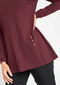 Camiseta larga de algodón puro Mujer Camisetas