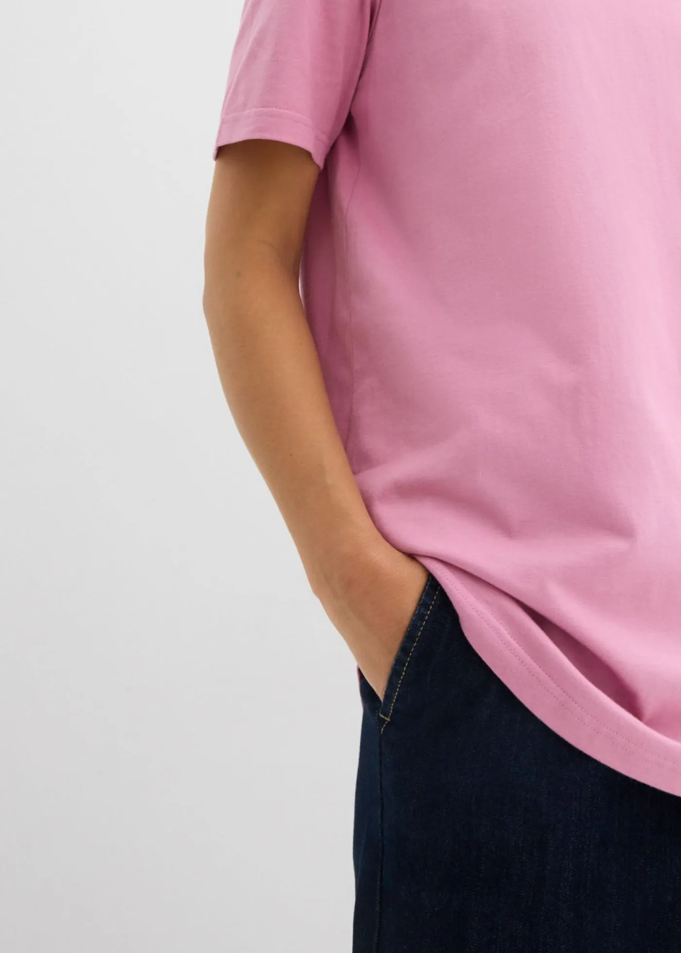 Hot Camiseta larga de algodón orgánico puro (2 unidades) Mujer Básicos|Camisetas