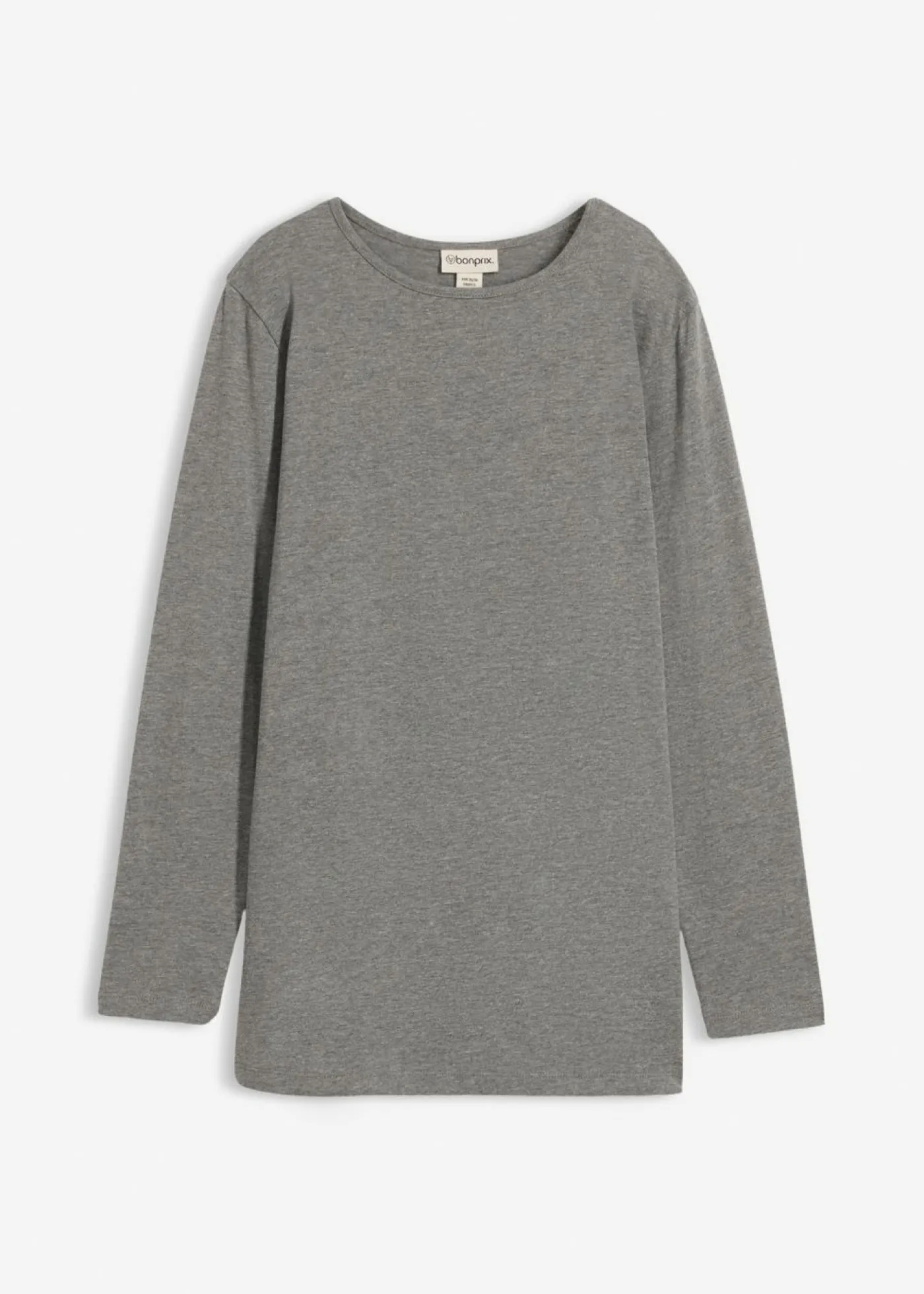 Camiseta larga de algodón orgánico puro Mujer Básicos|Camisetas