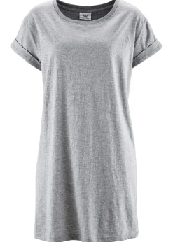 Hot Camiseta larga de algodón puro Mujer Básicos|Camisetas