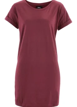 New Camiseta larga de algodón puro Mujer Básicos|Camisetas
