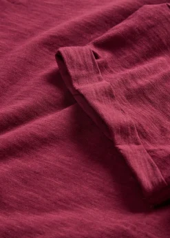 New Camiseta larga de algodón puro Mujer Básicos|Camisetas