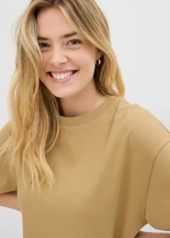 Best Camiseta larga de interlock Mujer Conjuntos De Ropa|Camisetas