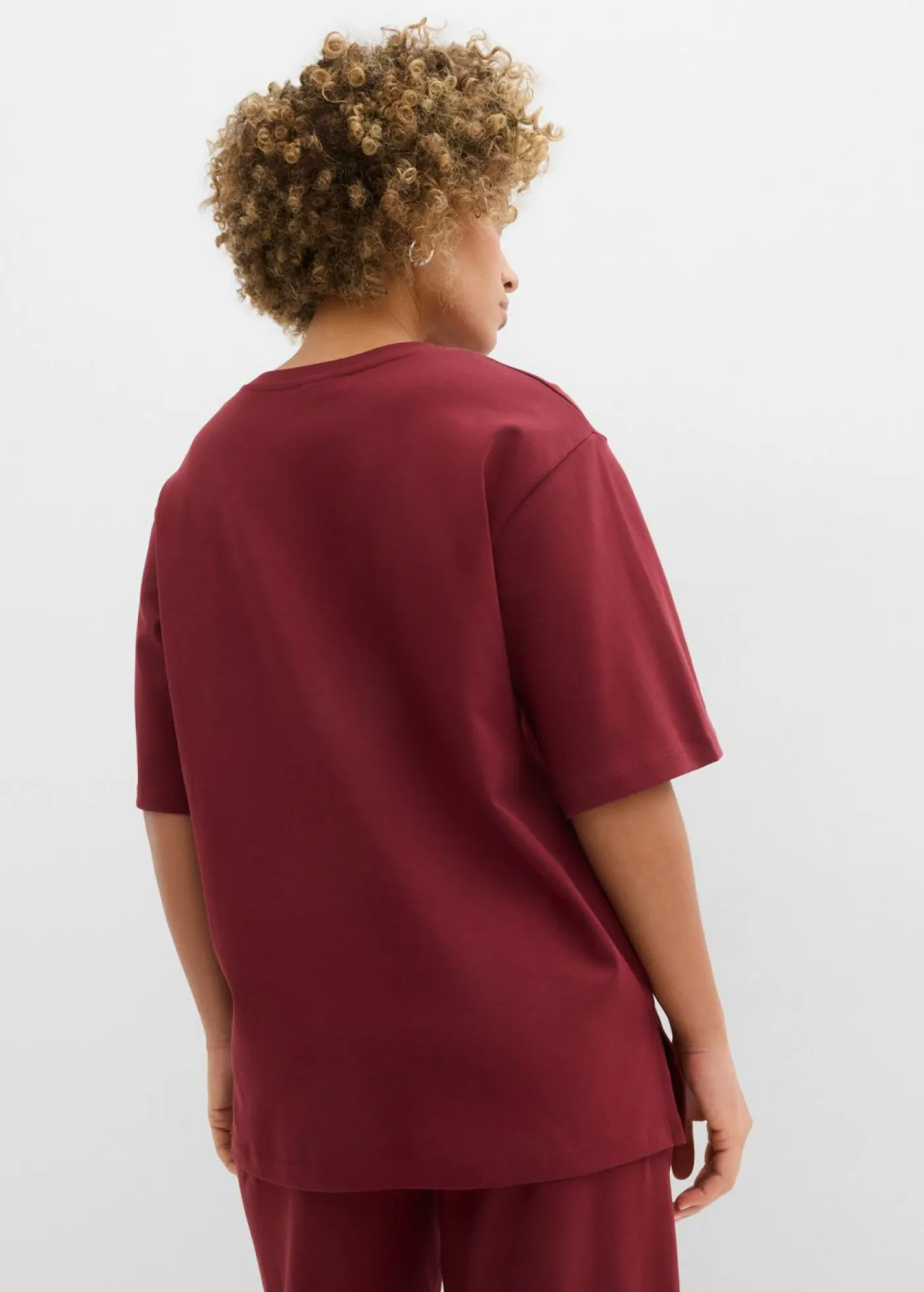 Sale Camiseta larga de interlock Mujer Conjuntos De Ropa|Camisetas