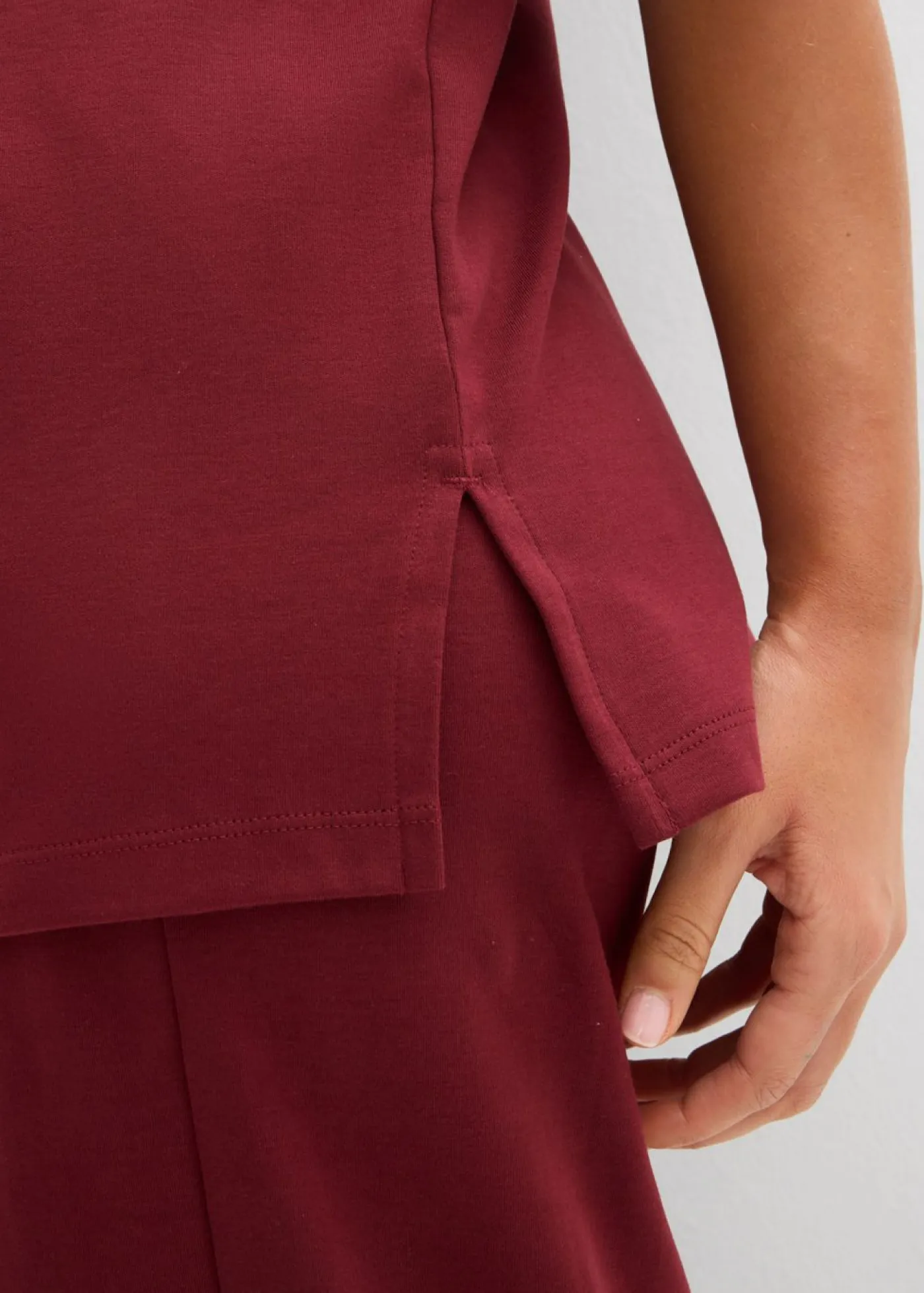 Sale Camiseta larga de interlock Mujer Conjuntos De Ropa|Camisetas