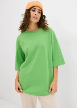 Online Camiseta larga de interlock Mujer Conjuntos De Ropa|Camisetas