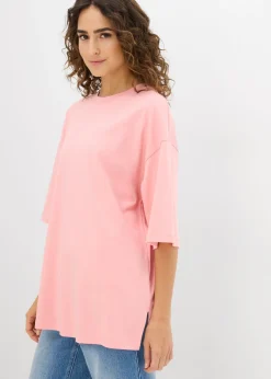 Outlet Camiseta larga de interlock Mujer Conjuntos De Ropa|Camisetas