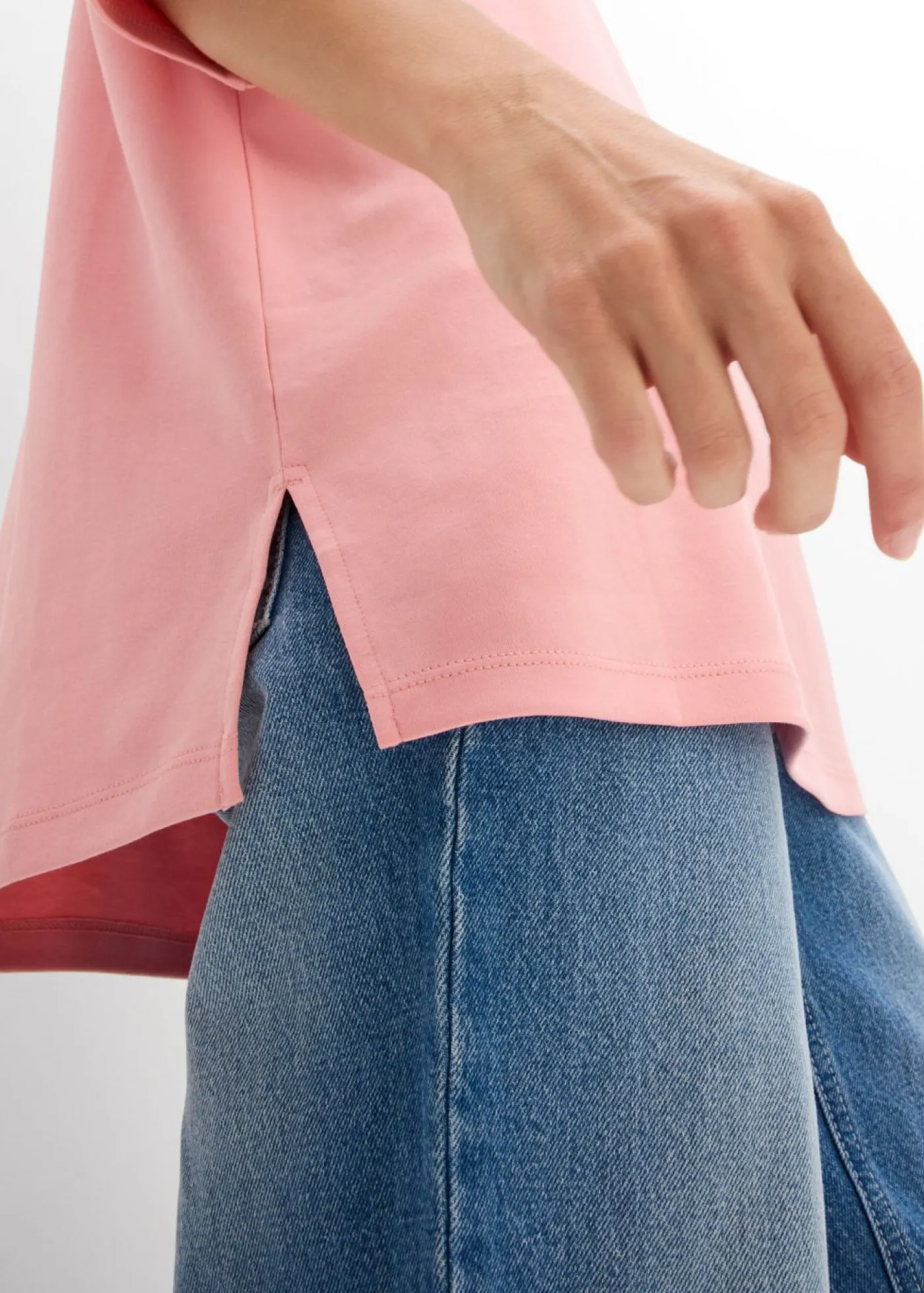 Outlet Camiseta larga de interlock Mujer Conjuntos De Ropa|Camisetas
