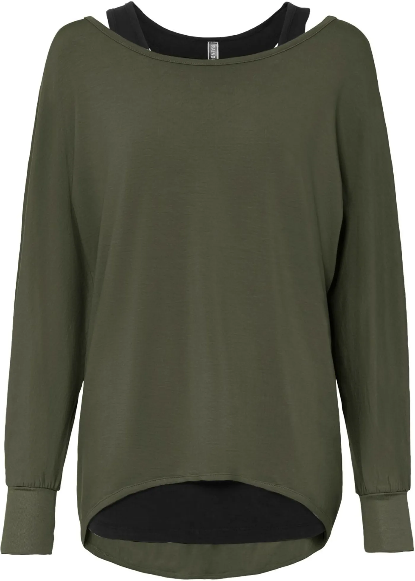 Sale Camiseta larga de mezcla de viscosa Mujer Camisetas