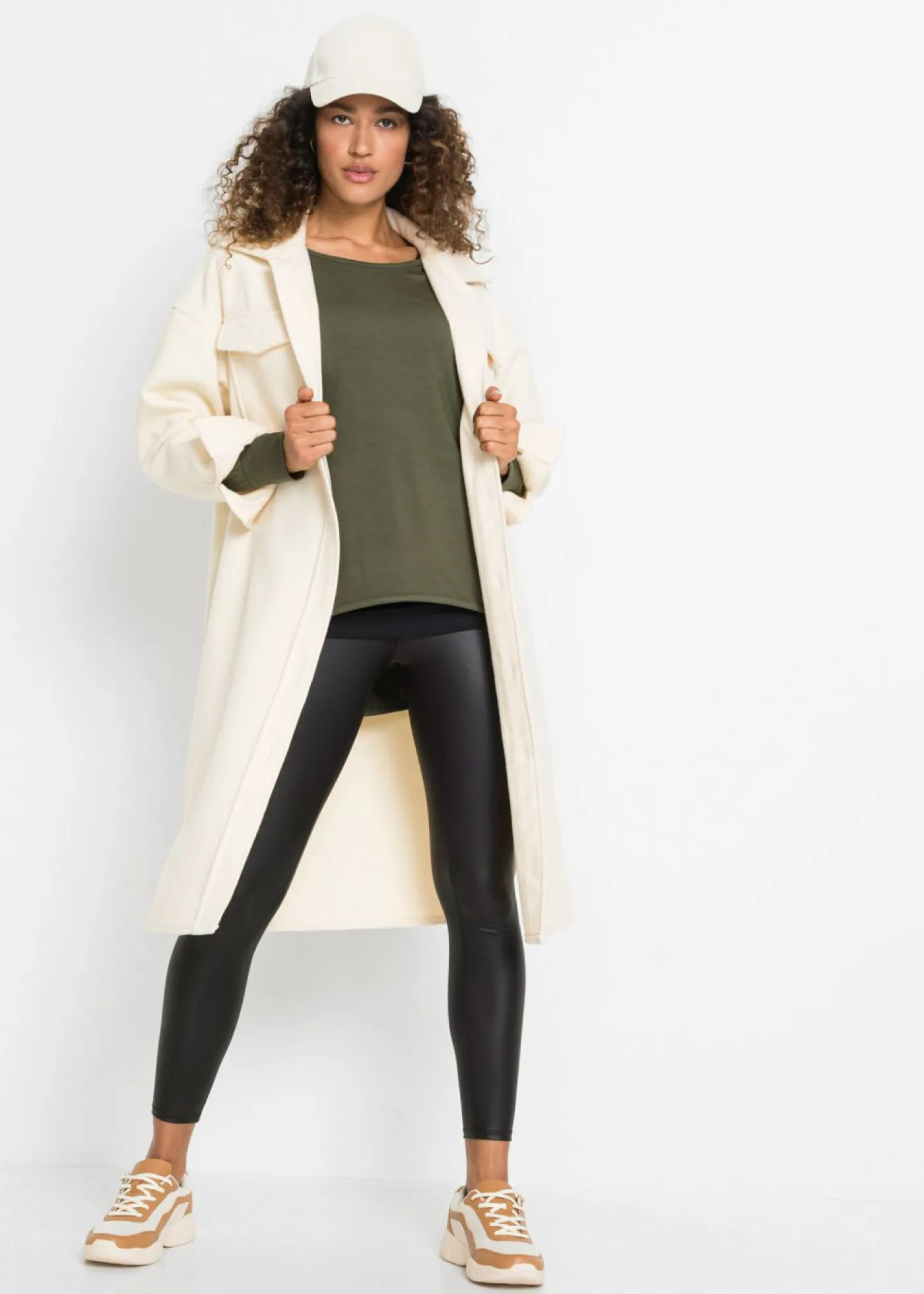 Sale Camiseta larga de mezcla de viscosa Mujer Camisetas