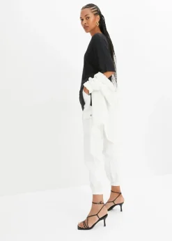 Best Camiseta larga de mezcla de viscosa sostenible Mujer Camisetas|Novedades