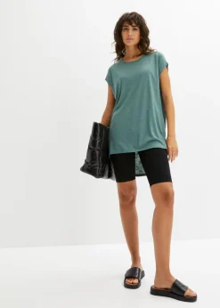 Discount Camiseta larga de mezcla de viscosa Mujer Camisetas