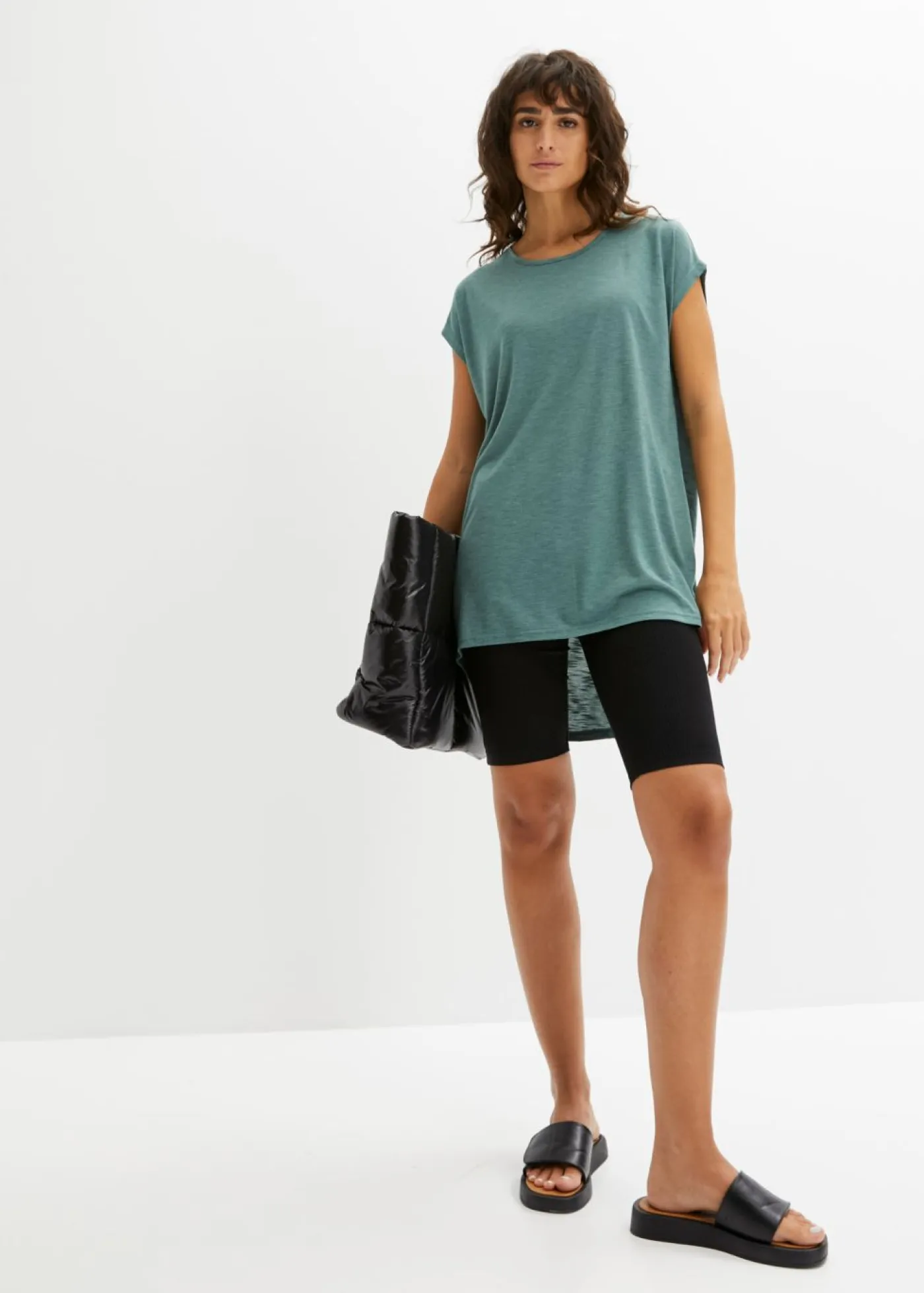 Discount Camiseta larga de mezcla de viscosa Mujer Camisetas