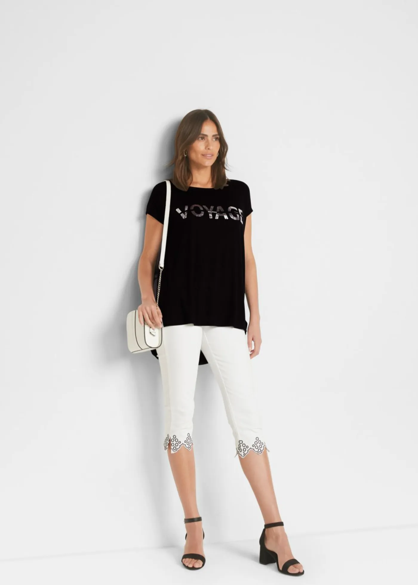 Best Camiseta larga de mezcla de viscosa Mujer Camisetas