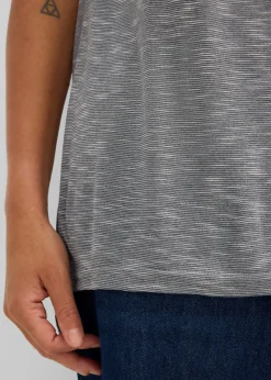 Hot Camiseta larga de mezcla de viscosa Mujer Camisetas