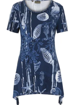 Sale Camiseta larga de suave mezcla de viscosa Mujer Camisetas