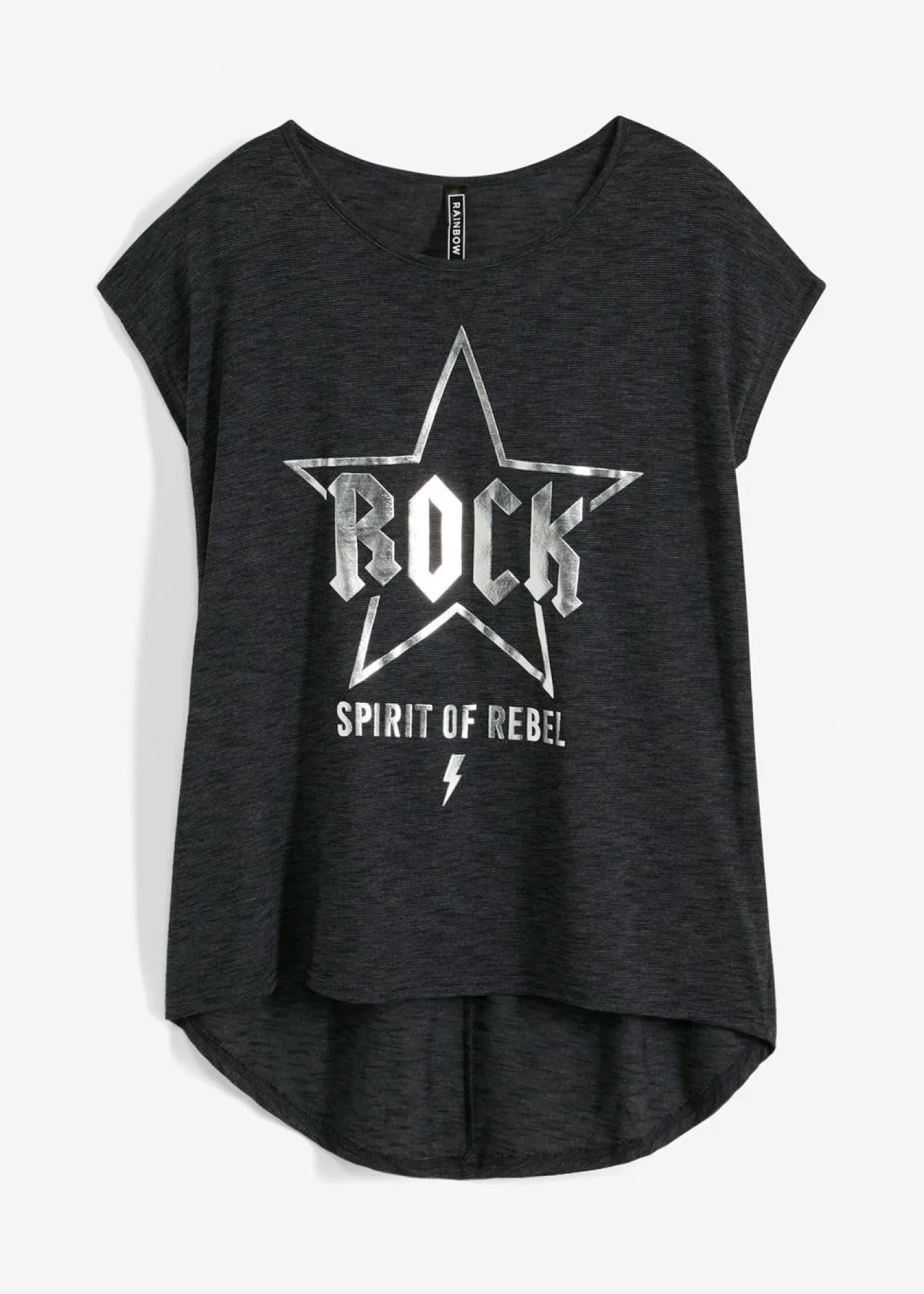 New Camiseta larga de suave mezcla de viscosa Mujer Camisetas