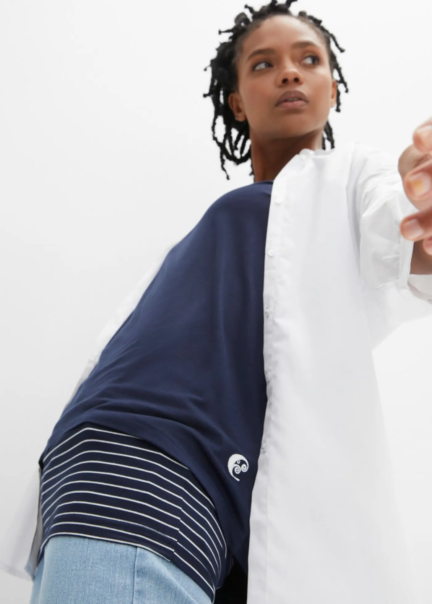Best Camiseta larga de suave mezcla de viscosa Mujer Camisetas