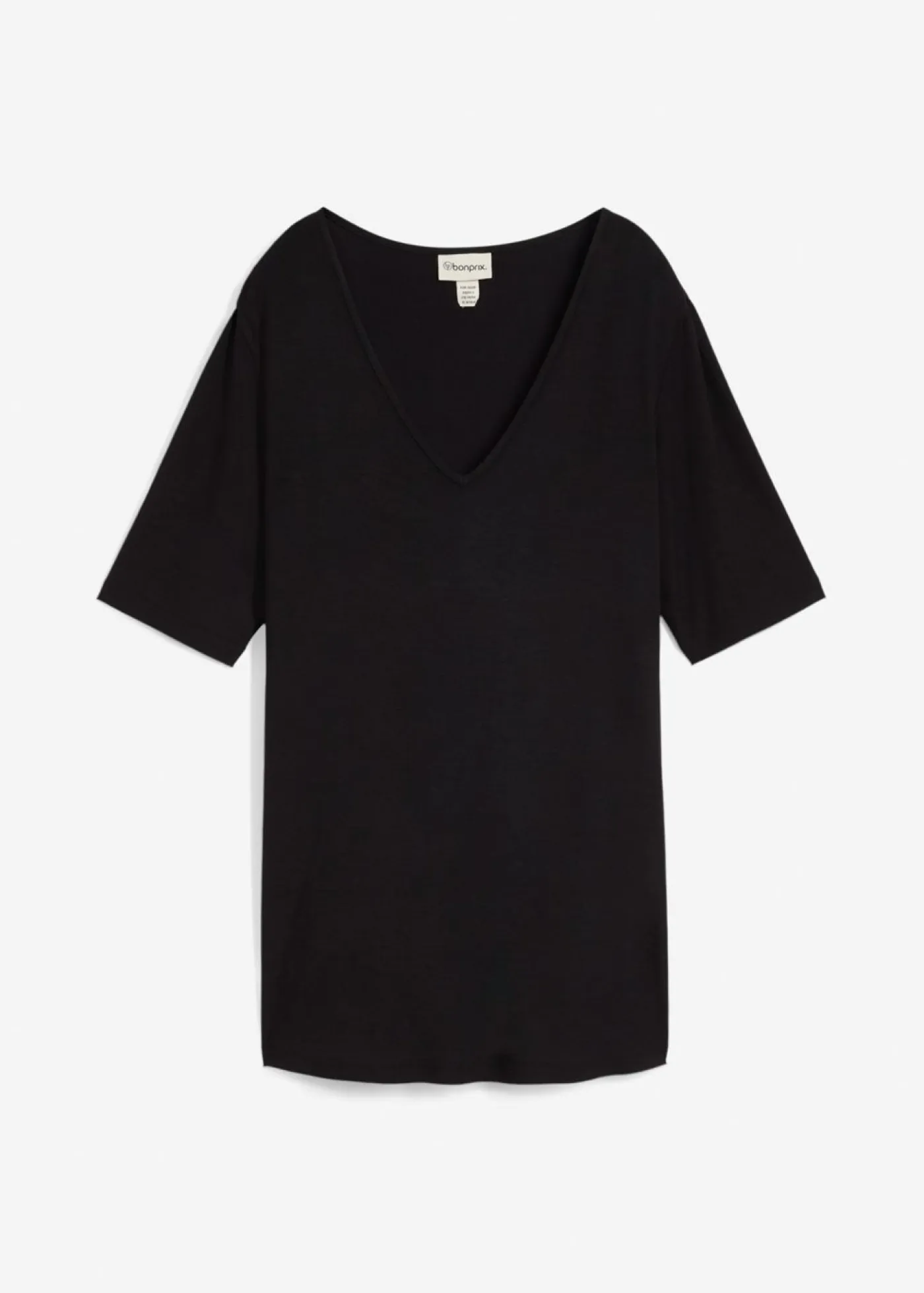 Hot Camiseta larga de viscosa suave Mujer Básicos|Camisetas