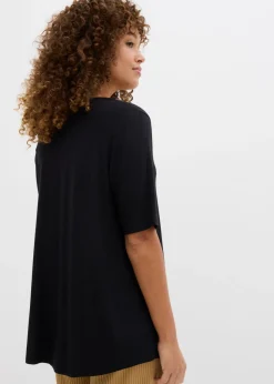 Hot Camiseta larga de viscosa suave Mujer Básicos|Camisetas
