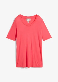 Hot Camiseta larga de viscosa suave Mujer Básicos|Camisetas