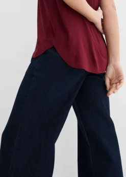 Clearance Camiseta larga de viscosa suave Mujer Básicos|Camisetas