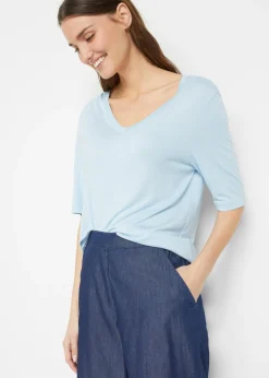 Best Camiseta larga de viscosa suave (2 unidades) Mujer Básicos|Camisetas