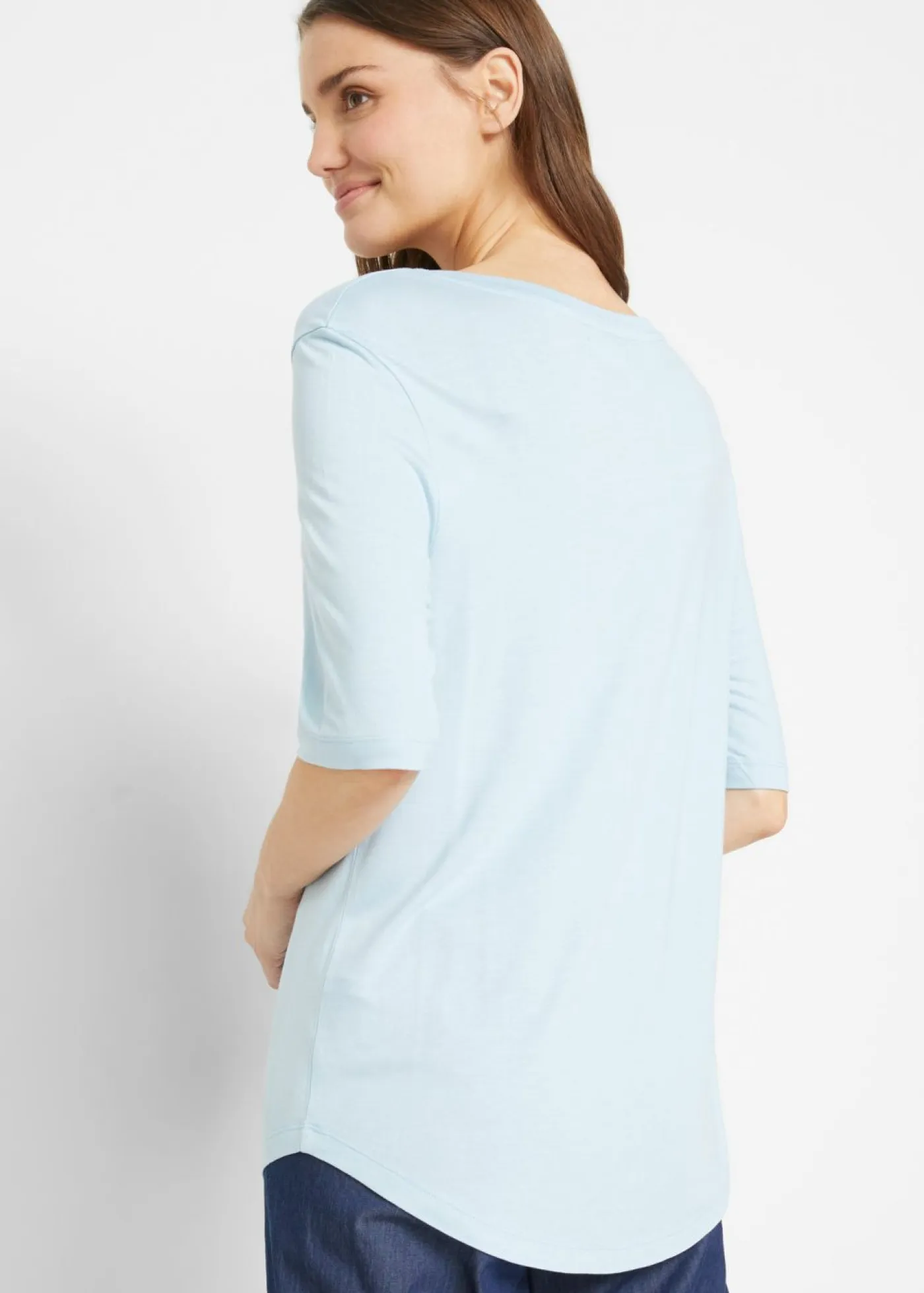 Best Camiseta larga de viscosa suave (2 unidades) Mujer Básicos|Camisetas