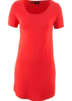 Best Camiseta larga de viscosa suave Mujer Básicos|Camisetas
