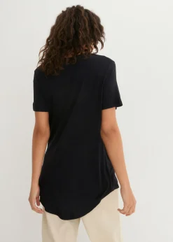 Clearance Camiseta larga de viscosa suave Mujer Básicos|Camisetas