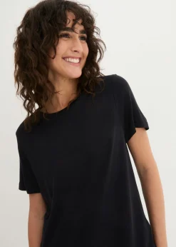 Clearance Camiseta larga de viscosa suave Mujer Básicos|Camisetas