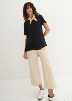 Clearance Camiseta larga de viscosa suave Mujer Básicos|Camisetas
