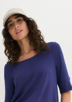 Hot Camiseta larga de viscosa suave Mujer Básicos|Camisetas