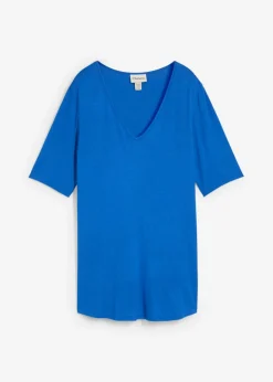Hot Camiseta larga de viscosa suave Mujer Básicos|Camisetas