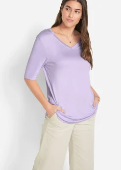 Best Camiseta larga de viscosa suave (2 unidades) Mujer Básicos|Camisetas