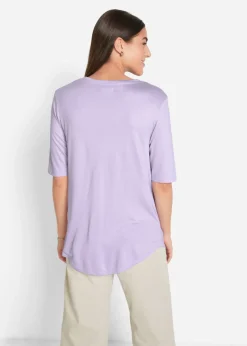 Best Camiseta larga de viscosa suave (2 unidades) Mujer Básicos|Camisetas