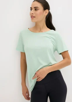 New Camiseta larga deportiva con espalda abierta Mujer Ropa Deportiva|Camisetas