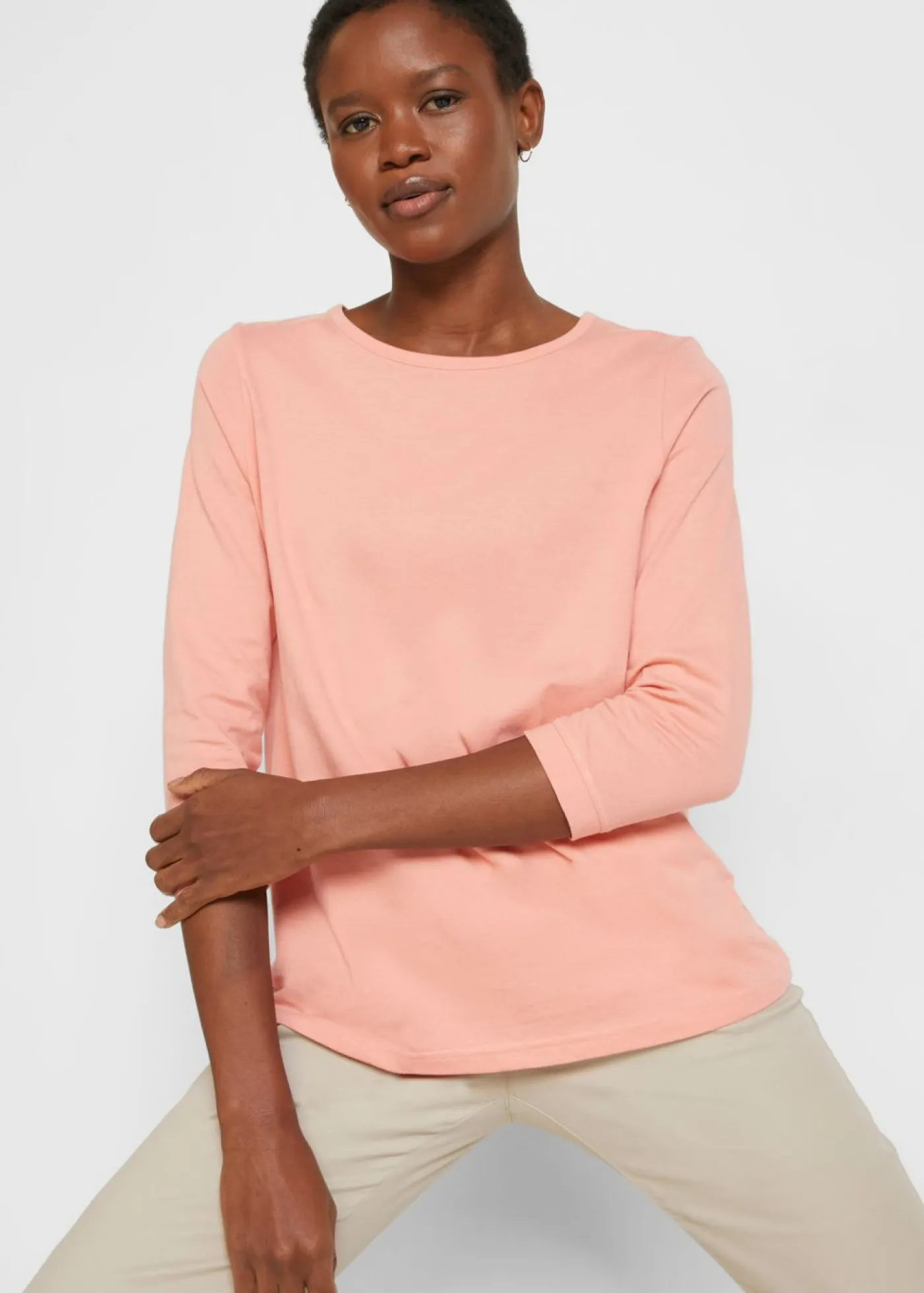 Clearance Camiseta larga (5 unidades) Mujer Básicos|Camisetas